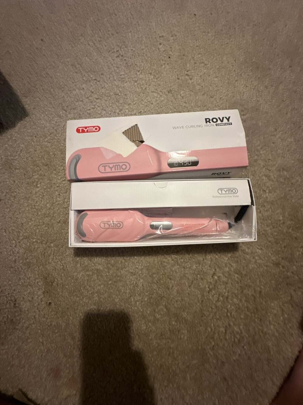 TYMO ROVY Compact Wave Curling Iron Hair Crimper Pink